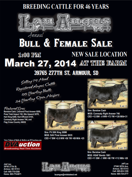 2014 Lau Angus Sale